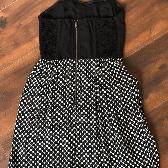 Strapless black and white dress - Picture 2 of 3